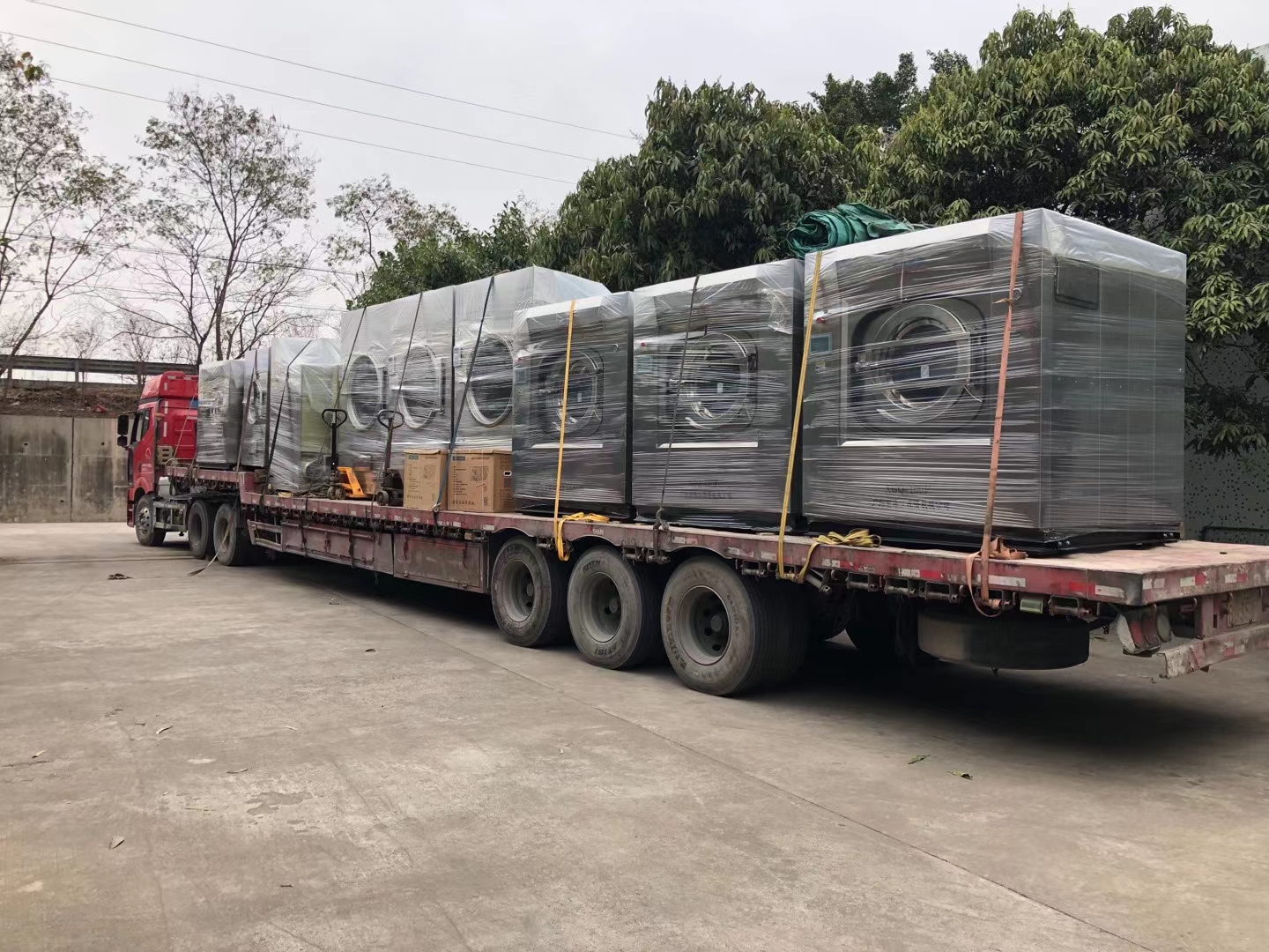 珠江洗滌100kg自動懸浮式洗脫一體機供應案例